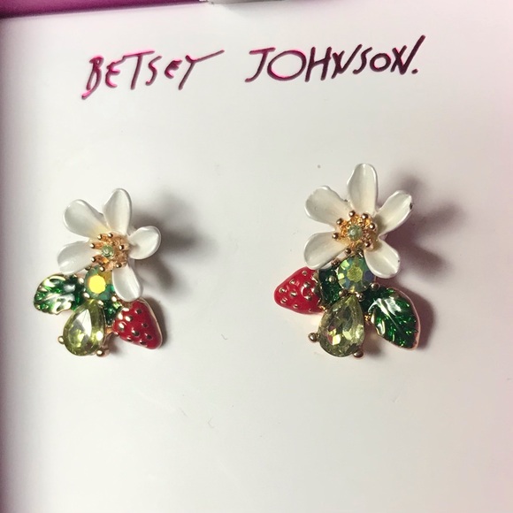 Betsey Johnson Strawberry Earrings
NEW - Picture 2 of 4
